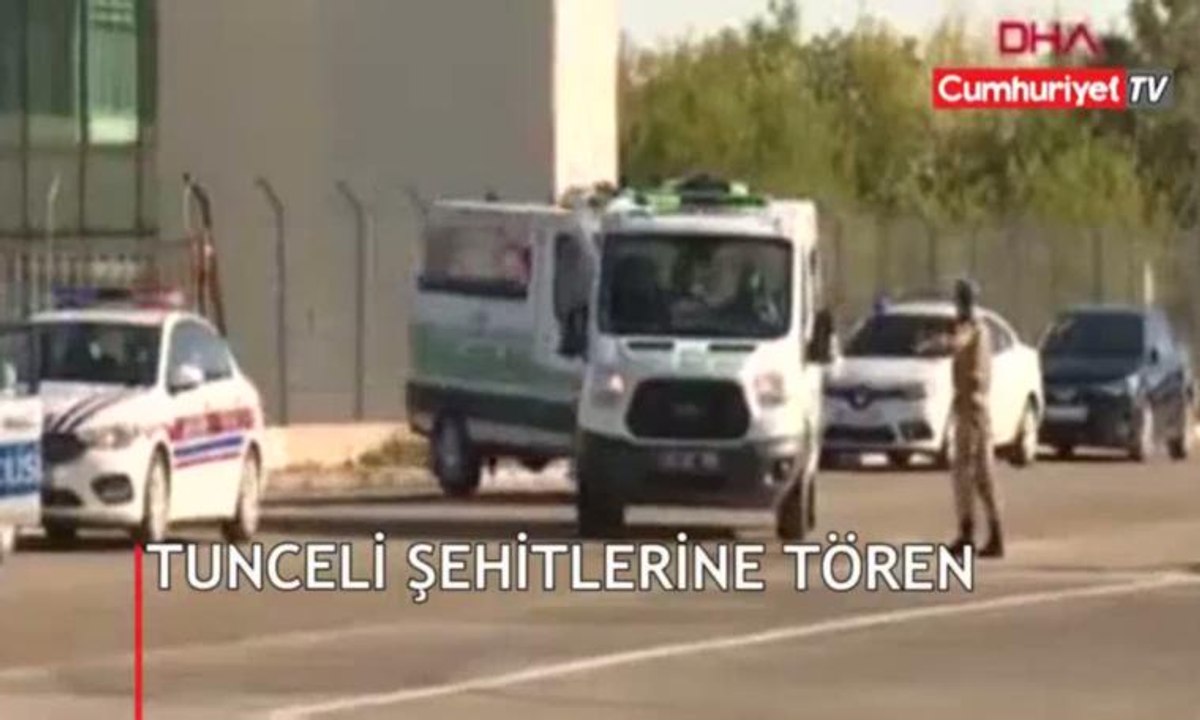 Tunceli şehitlerine tören