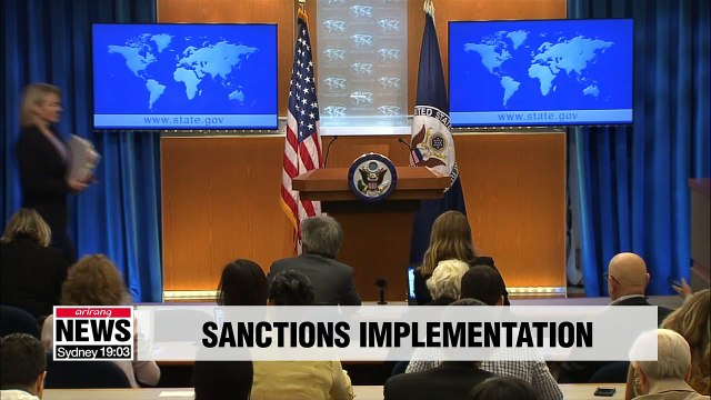 U.S. urges all UN member states to fully enforce sanctions on North Korea