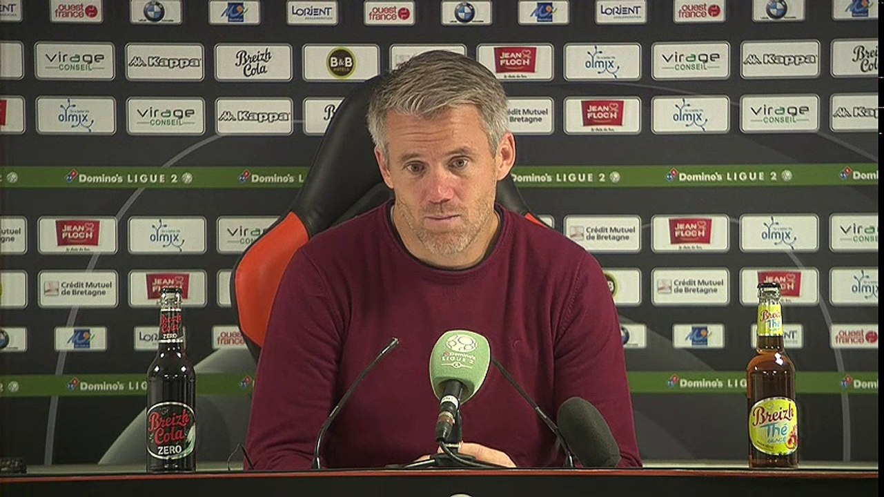 La réaction de Mickaël Landreau après FC Lorient - FC Metz (0-0) 18-19