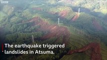 Deadly Japan quake triggers landslides - BBC News