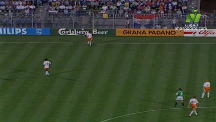 الشوط الاول مباراة مصر و هولندا 1-1 كاس العالم 1990