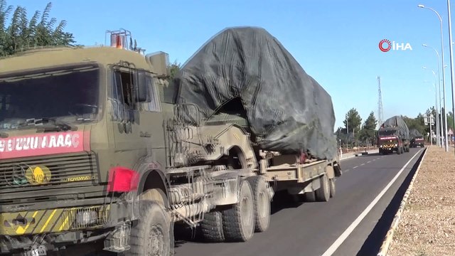 Suriye sınırına tank ve fırtına obüs sevkıyatı