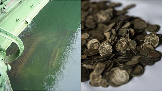 El Danubio, en mínimos históricos, revela un puente hundido en la Segunda Guerra Mundial