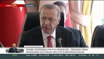 Başkan Erdoğan, Suriye için toplanan dörtlü zirve sonrası konuşuyor