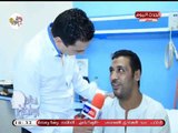 الإعلامي هاني عبد الرحيم خلال لقاء مع مرضى مستشفي شفاء الأورمان بالصعيد