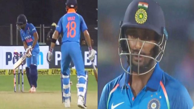 India VS West Indies 3rd ODI: Ambati Rayudu out for 22 by McCoy | वनइंडिया हिंदी