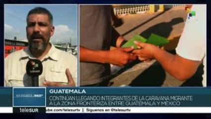 Siguen llegando migrantes a la frontera entre México y Guatemala