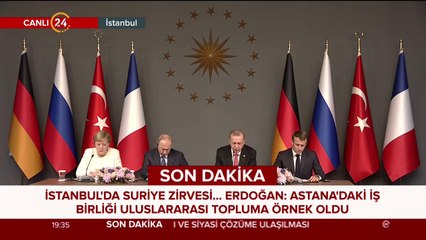 İstanbul'da Dörtlü Suriye Zirvesi