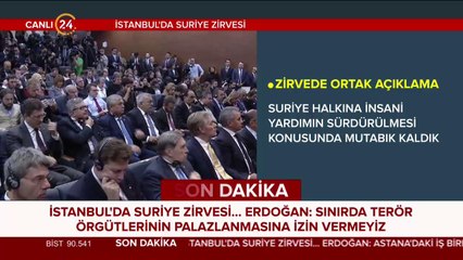 İstanbul'da Dörtlü Suriye Zirvesi
