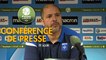 Conférence de presse AJ Auxerre - Paris FC (0-2) : Pablo  CORREA (AJA) - Mecha BAZDAREVIC (PFC) - 2018/2019