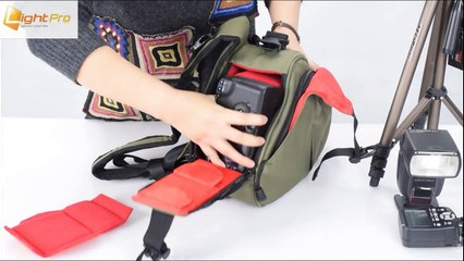 caden sling shoulder cross camera bags orange digital camera case sling canvas soft men women bag