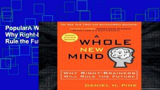 PopularA Whole New Mind: Why Right-brainers Will Rule the Future