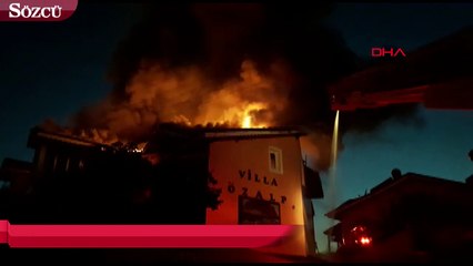 Otel alev alev yandı!