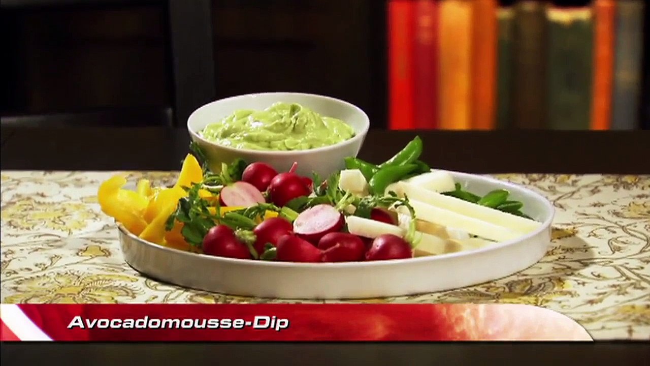 Avocadomousse Dip mit Rohkost