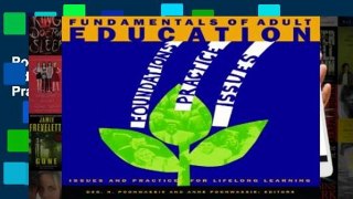 Popular Fundamentals of Adult Education: Issues and Practices for Lifelong Learning