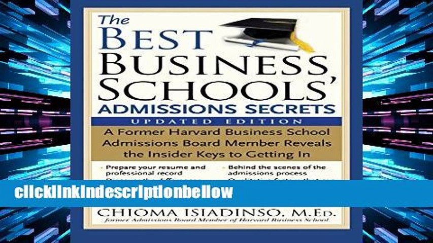 BestproductThe Best Business Schools  Admissions Secrets: A Former Harvard Business School