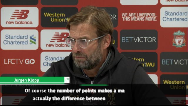 3 Points feels like 20 - Klopp on Title Race