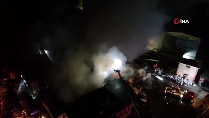 Hadımköy'de Korkutan Fabrika Yangını