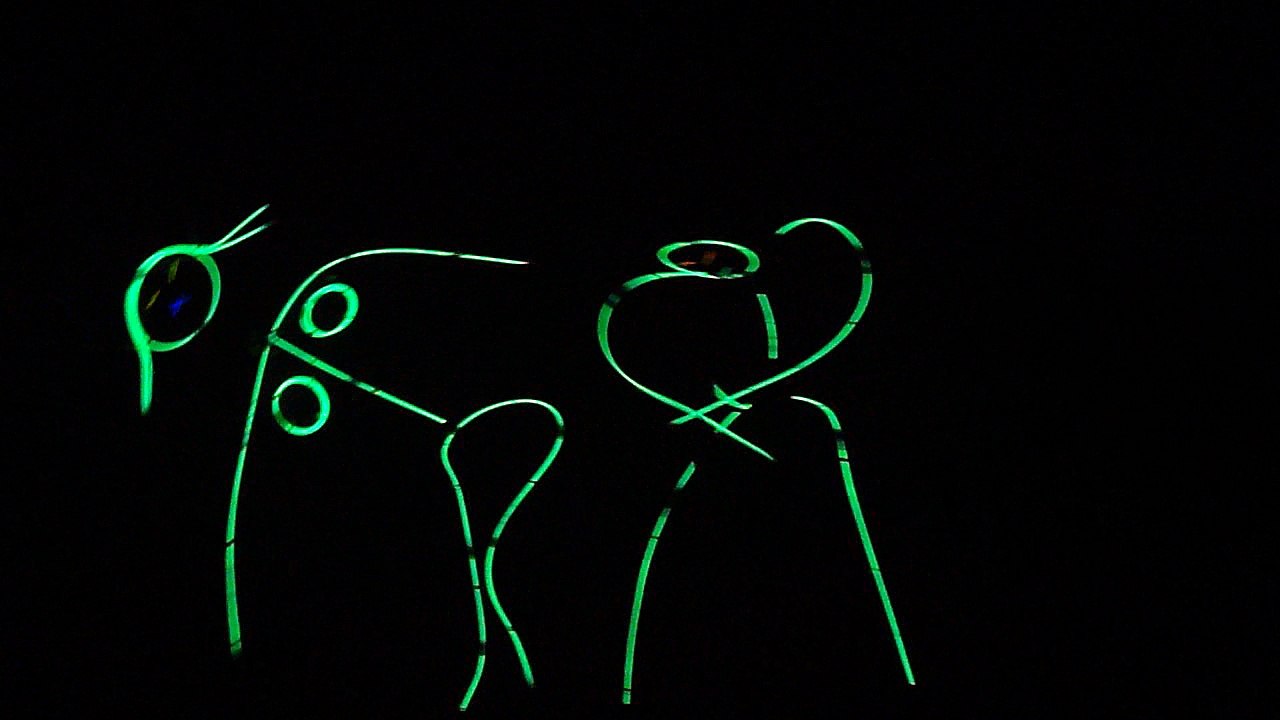 Ybor Amphitheatre's Original Glow Boy and Glow Girl