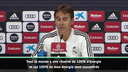 Clasico - Lopetegui : "Je ne pense pas mourir après le match !"