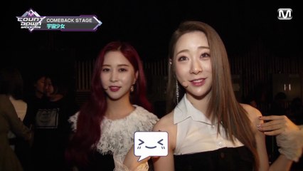 181014 M COUNTDOWN BACKSTAGE 우주소녀 Cut