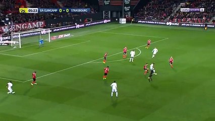 EA Guingamp 1-1 Strasbourg Résumé et buts