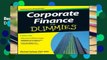 Best product  Corporate Finance For Dummies