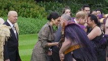 شاهد: الأمير هاري وميغان يؤديان تحية 