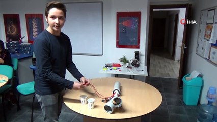 Kirlenen temiz su yatakları 13 yaşındaki çocuğu icat yapmaya itti