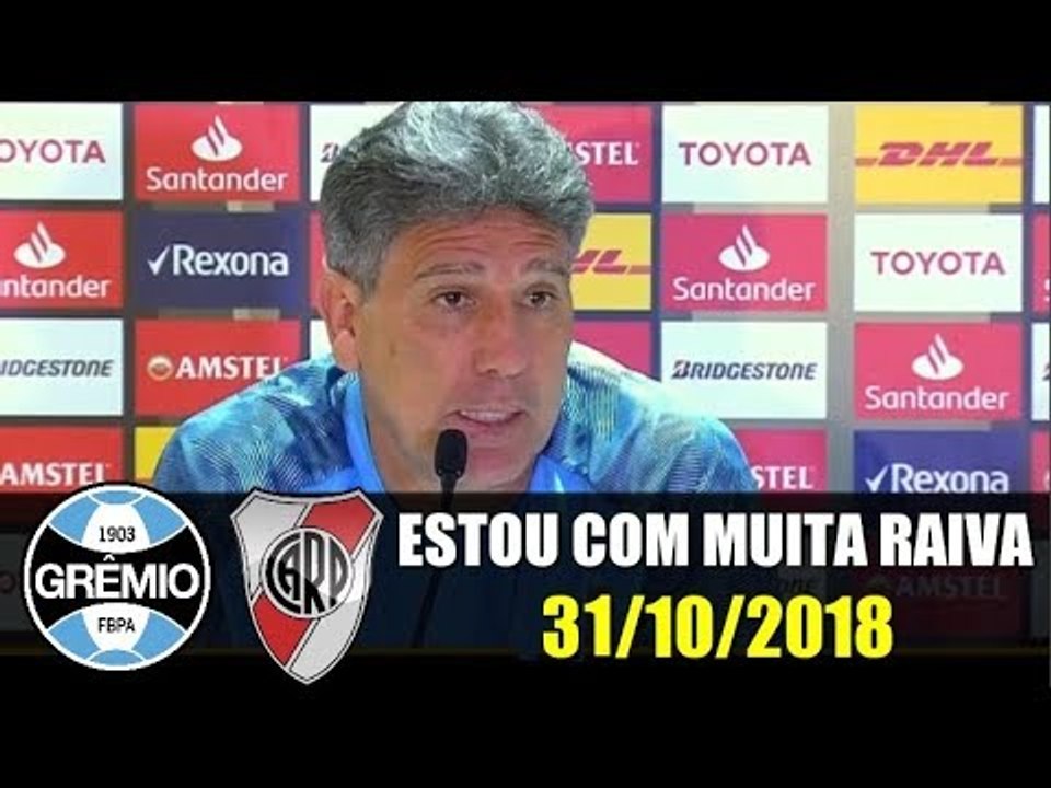 "ESTOU COM MUITA RAIVA DO VAR, FOMOS ROUBADOS" COLETIVA DE RENATO GAÚCHO 31/10/2018