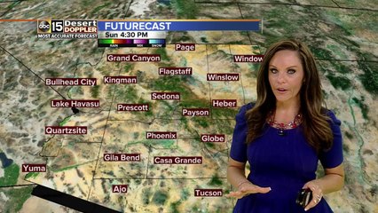 Warm Sunday with cloudy Monday and Tuesday to follow