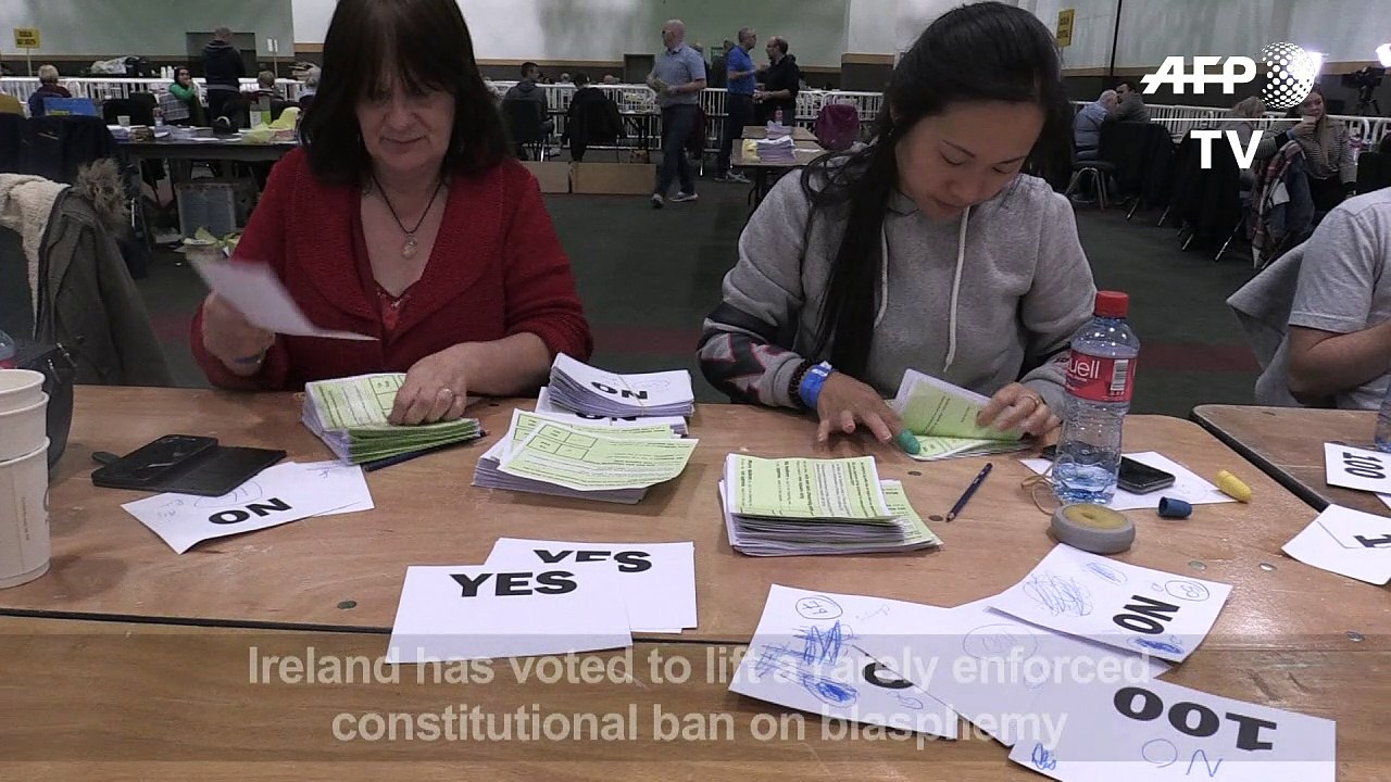 Ireland votes to lift blasphemy ban: exit polls