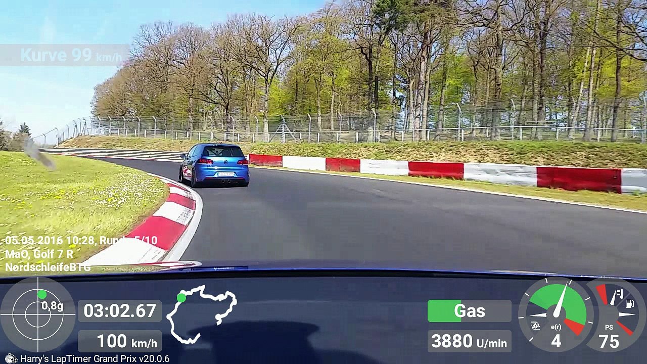 Golf 7 R & very fast Golf 6 R | Chasing Porsche 991 turbo S | Nordschleife [BtG] 05.05.2016 | Battle in heavy traffic