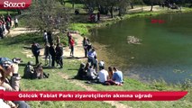 Gölcük Tabiat Parkı ziyaretçilerin akınına uğradı