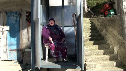 Kendi elleriyle hasta eşine özel asansör yaptı