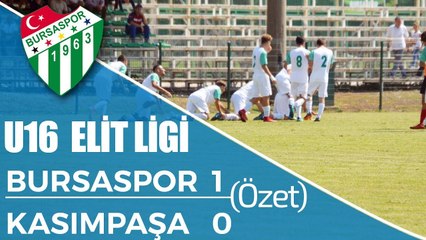 U16 Elit Ligi: Bursaspor 1-0 Kasımpaşa