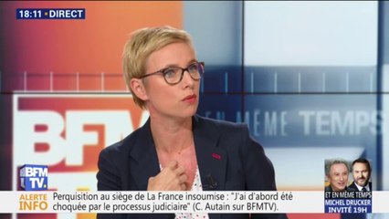 Télécharger la video: Perquisition au siège de La France insoumise: Clémentine Autain a 