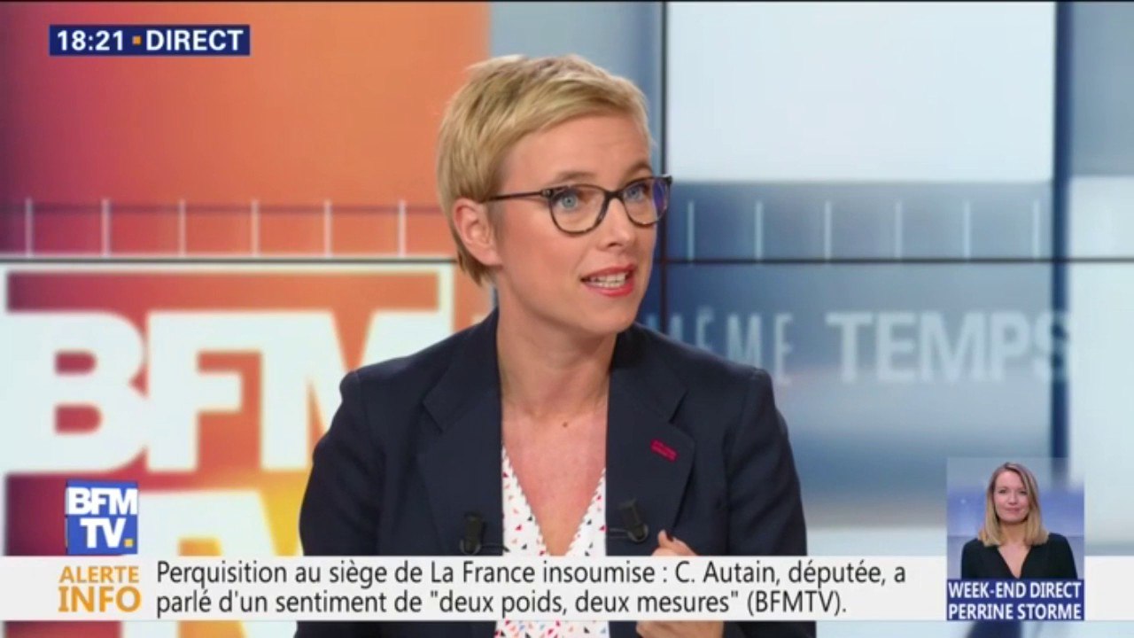 Perquisition au siège de la France insoumise: Clémentine Autain confie que sa "famille politique est blessée de ce moment-là"