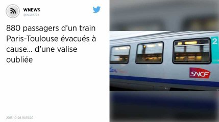 880 passagers d’un train Paris-Toulouse évacués à cause… d’une valise oubliée