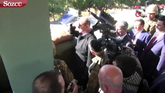 İçişleri Bakanı Soylu sınırdayken silah sesleri duyuldu