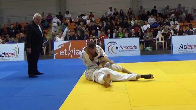 Finale championnat régional seniors 2018 -90kg entre Joachim Bottieau (Grand-Hornu) et Fabian Vanhollebeke (Top Niveau Tournai)