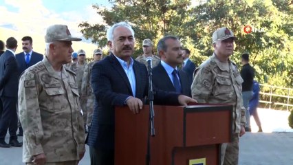 İçişleri Bakan Yardımcısı Ersoy ve Orgeneral Çetin 2 askerin şehit olduğu bölgeyi havadan inceledi