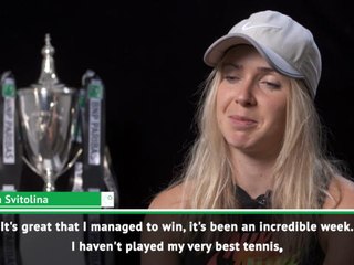 Tải video: TENNIS: WTA Tour Finals: I haven't played my best tennis in Singapore - Svitolina