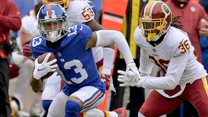 OBJ escapes tackle for first down