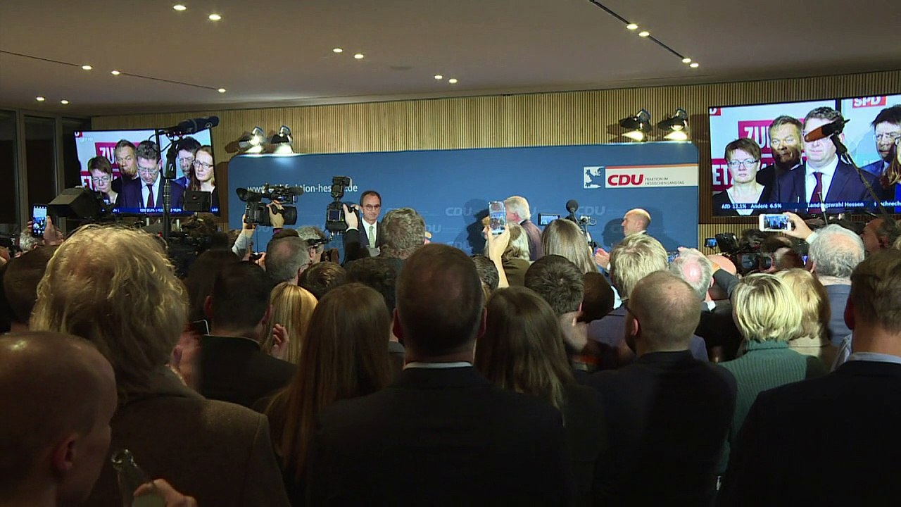 Cdu und spd in hessen mit verlusten - grüne mit rekordergebnis