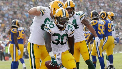 Packers strike first on Jamaal Williams' TD run
