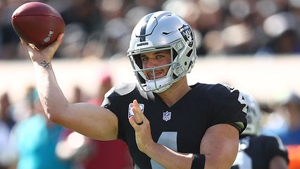 Derek Carr drops TD pass in the bucket to Seth Roberts