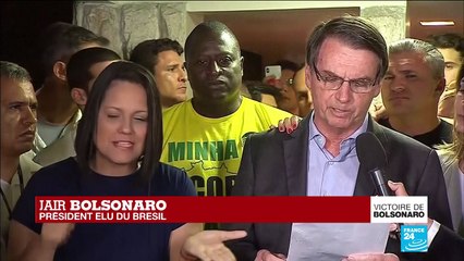 Dans son discours, Jair Bolsonaro a promis de défendre "la Constitution, la démocratie, la liberté"