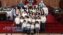 Iglesia Evangelica Pentecostal. Alabanza de Coro de niños.  23-09-2018