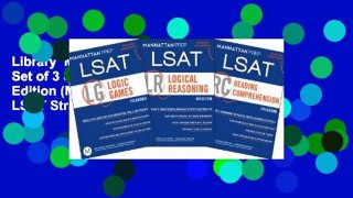 Library  Manhattan LSAT Set of 3 Strategy Guides, 4th Edition (Manhattan Prep LSAT Strategy Guides)